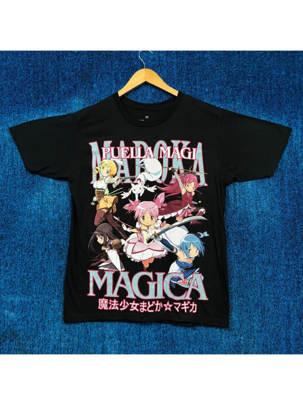 Puella Magi Madoka Magica Jumbo Magical Girls Poster Tee M